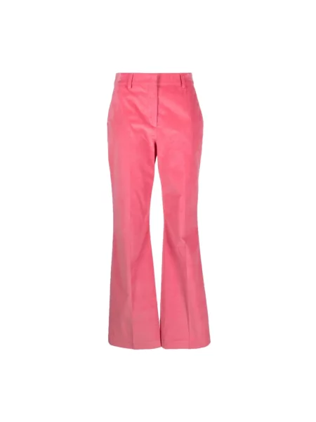 Aksamitne spodnie Paul Smith różowe