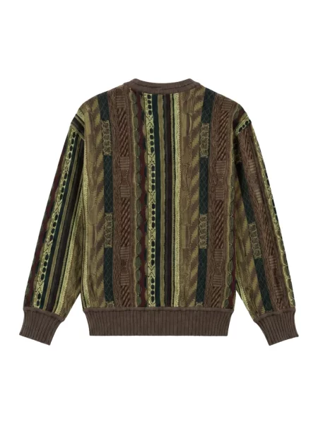 Dzianinowy sweter Carlo Colucci zielony