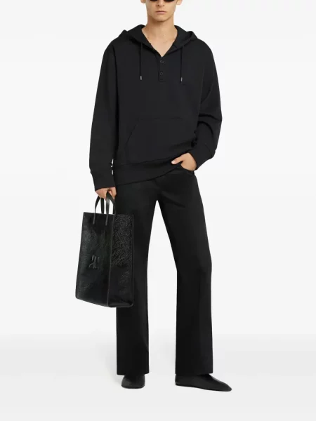 Hanorac cu glugă Courreges negru