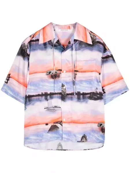 Риза Wood Wood с принт розово