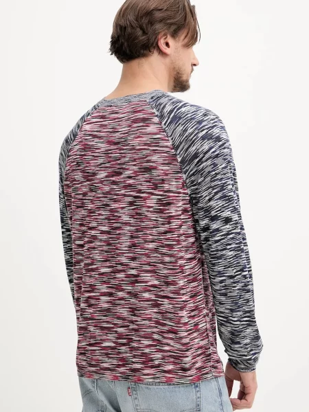 Лонгслів Desigual BRUNSWICK візерунок синій