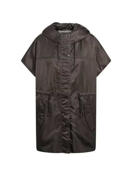 Vestă Weekend Max Mara din țesătură twill maro