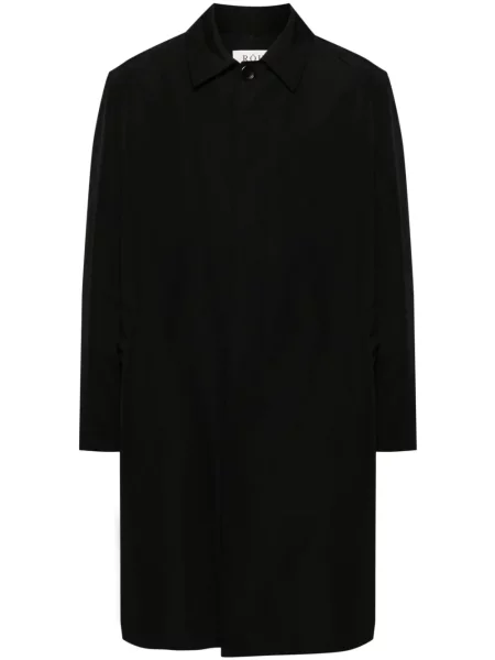 Palton Róhe cu un singur rând de nasturi negru