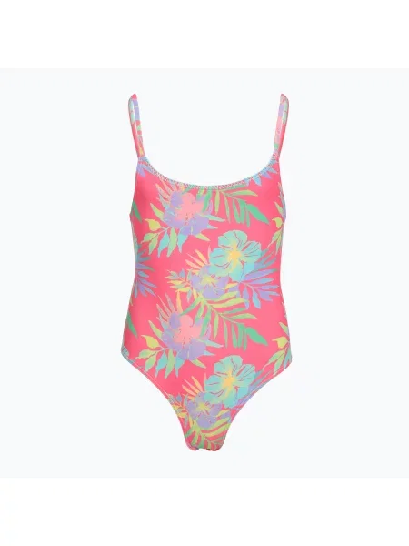 Gyerek egyberészes fürdőruha ROXY Aquarella sangria sunset aquarella rg. Méret: cm rózsaszín