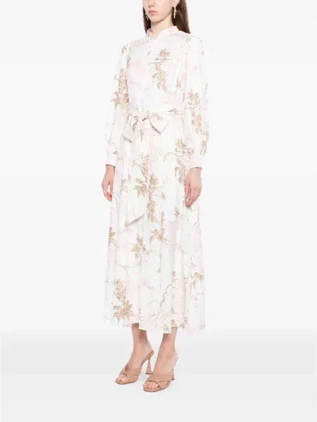 Rochie tip cămașă Needle & Thread alb