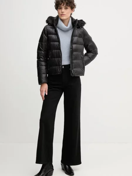 Tommy Hilfiger kurtka puchowa przejściowa czarny