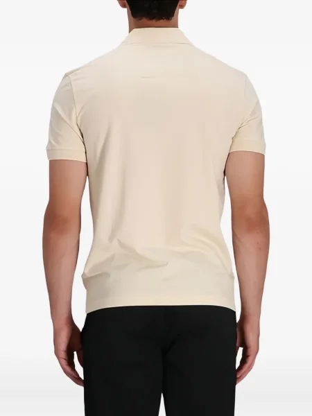 Tricou polo Boss cu autograf galben