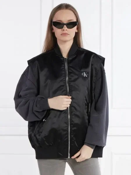 CALVIN KLEIN JEANS De satin vestă negru