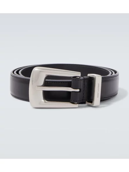 Curea Saint Laurent din piele negru