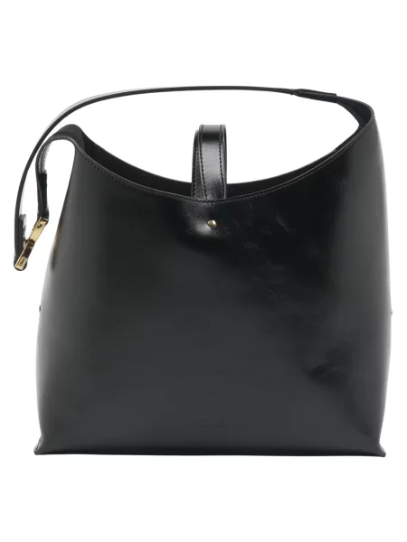 Torebka hobo Chloe Marcie skórzana czarna