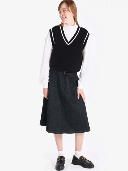 Спідниці Colin’s джинс комбінований верх