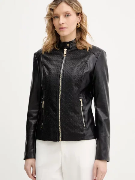 Biker jakna Guess CLAUDINE črna