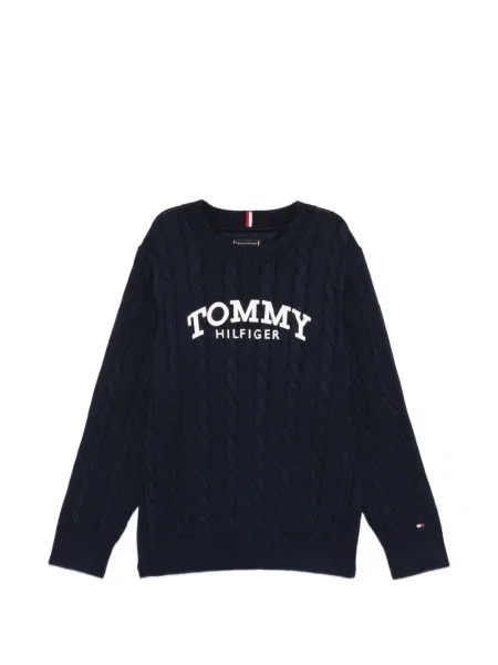 Sweter dziecięcy Tommy Hilfiger niebieski