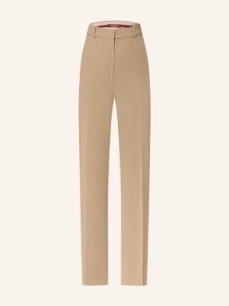 Max Mara Studio Kalhoty Marlene Quasar béžová