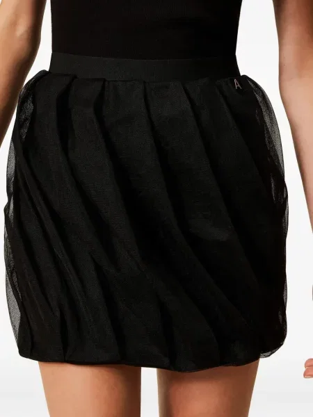 Fusta mini Twinset din tul negru