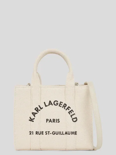 Дамска чанта KARL LAGERFELD Екрю бежово
