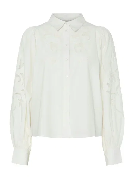 YAS Bluză YASZIMIA natural alb