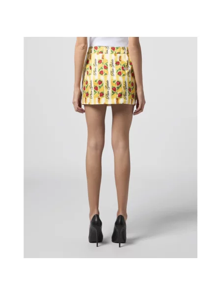 Spódnica mini Philipp Plein żółta
