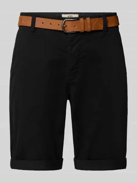 Szorty z paskiem model MIKE' Redefined Rebel czarne