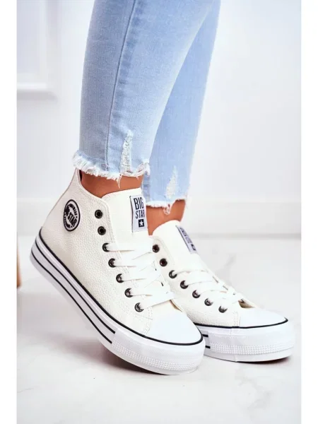 Tenisky Big Star Shoes na platforme biela