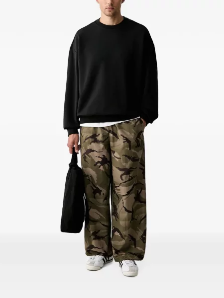 Hanorac Adidas cu glugă cu imagine din țesătură twill albastru