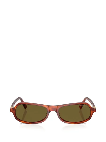 Ochelari de soare Miu Miu Eyewear cu imprimeu geometric maro
