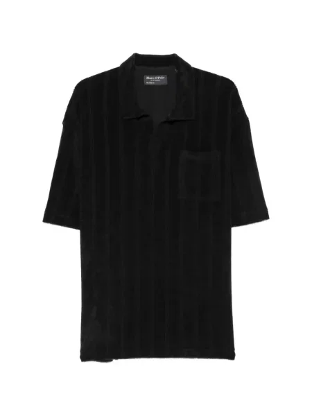 Tricou polo Marc O'polo din material terry negru