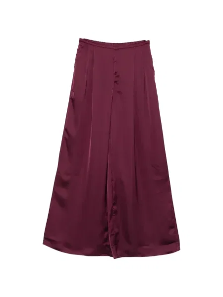 Pantaloni Norma Kamali plisate violet