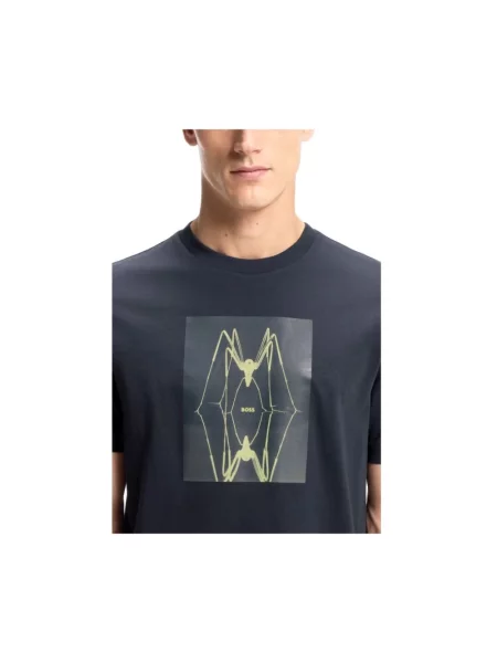 BOSS Orange t-shirt niebieska