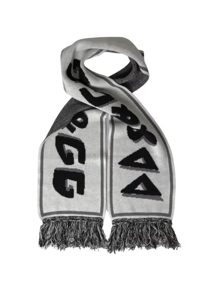 Шал Dolce & Gabbana с ресни сиво