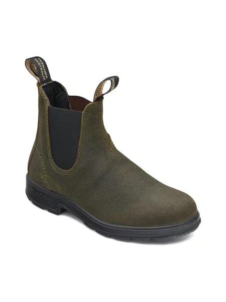 Botki Blundstone skórzane zielone