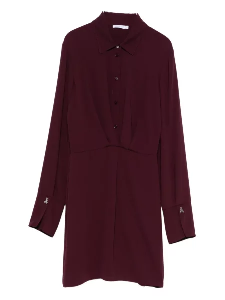 Rochie tip cămașă Patrizia Pepe lungă de costum violet