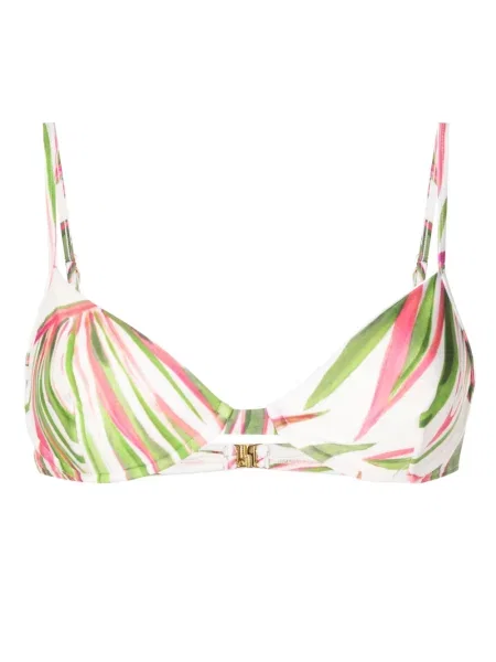 Bikini Lenny Niemeyer z nadrukiem w abstrakcyjne wzory zielony