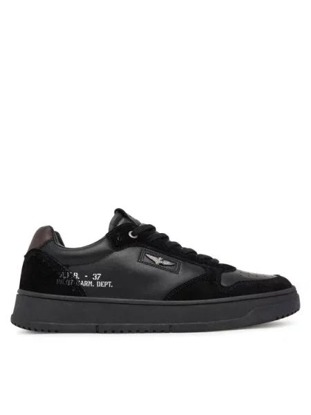 Sneakersy Aeronautica Militare czarne