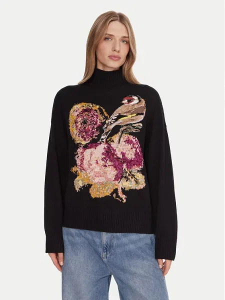 Desigual Гольф Bird Laroix чорний