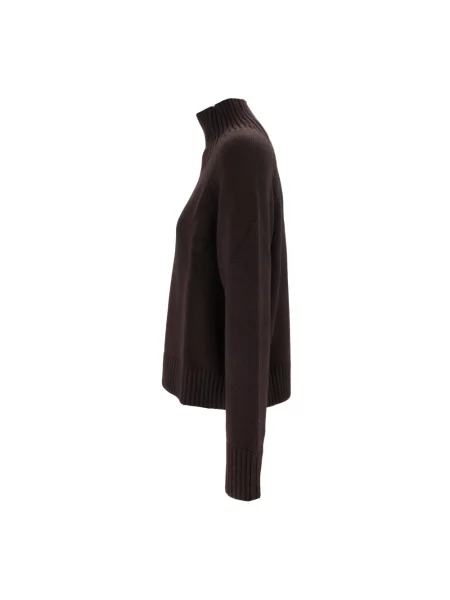Sweter z golfem Michael Kors wełniany brązowy