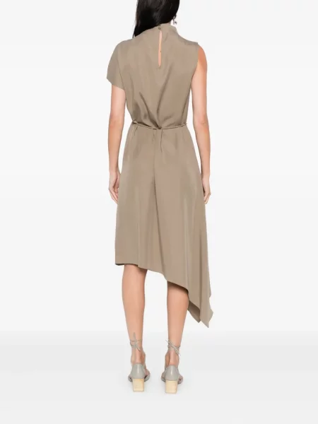 Rochie midi Peserico asimetrică verde
