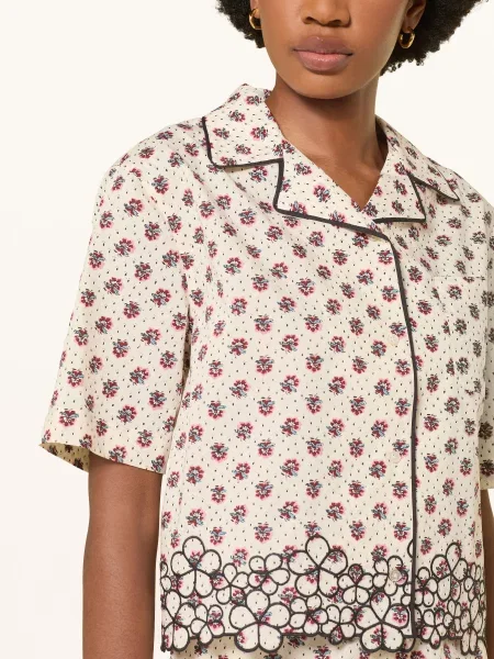 Claudie Pierlot Bluzka beige czarna