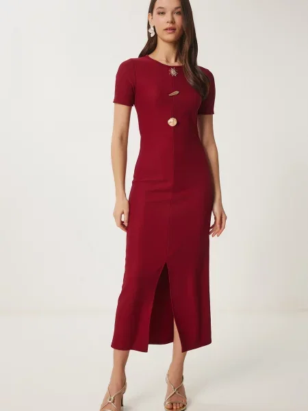 Happiness İstanbul Rochie burgundy roșu