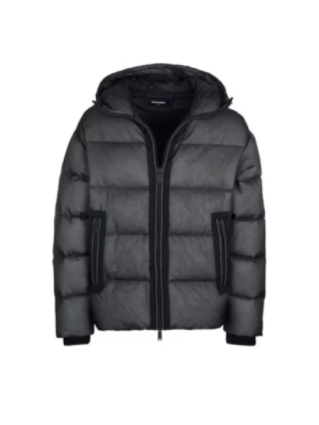Kurtka puchowa Dsquared2 z kapturem czarna