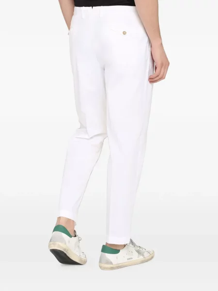 Pantaloni chino The (alphabet) alb
