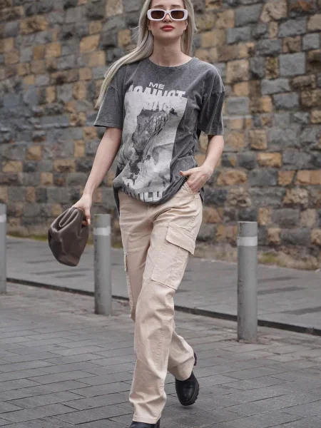 Pantaloni Madmext bej