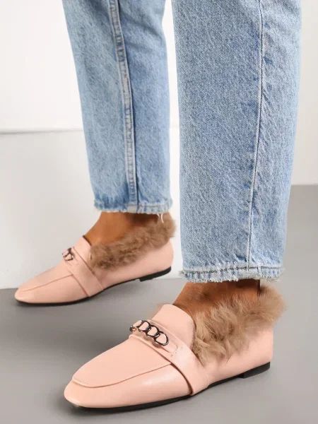 Mocasini Emalorae roz