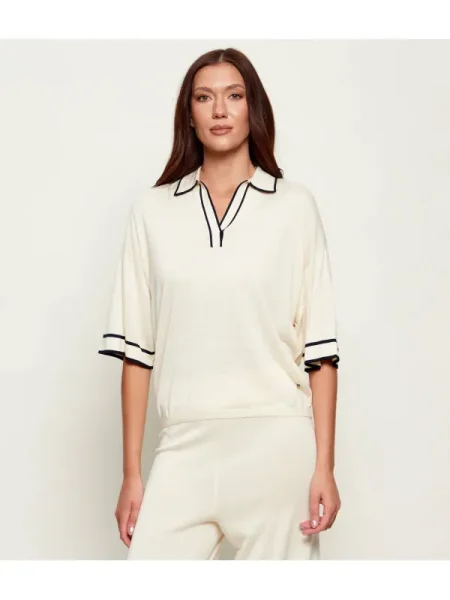 Bogner De mătase polo PARIS | Oversize fit