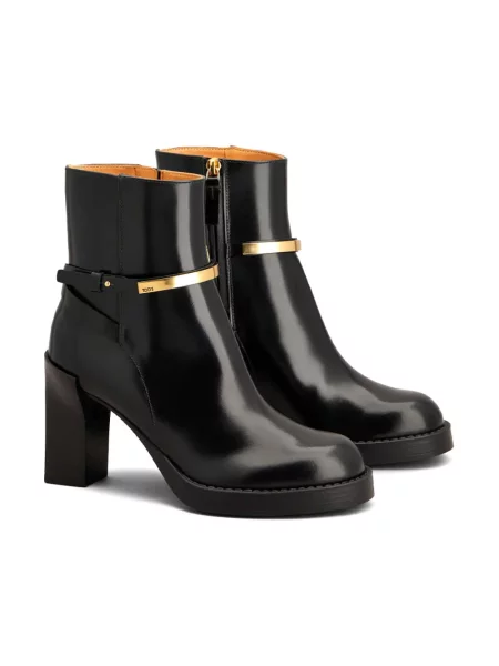 Buty do kostki Tod's skórzane czarne