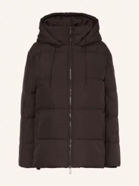 Darling Harbour Prošívaná Bunda dark brown hnědá