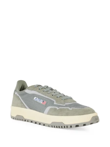 Sneakerși Autry din piele de căprioară verde