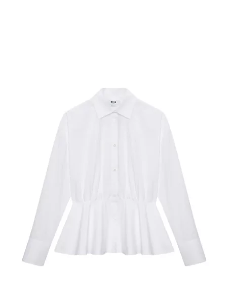 Bluzka Msgm z baskinką biała