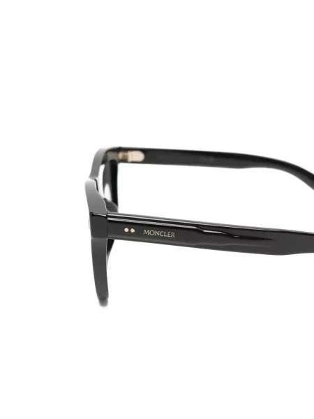 Sunčane naočale Moncler Eyewear s autogramom crna
