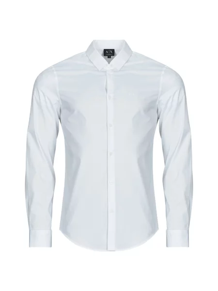 ARMANI EXCHANGE Cămașă Tessuto' alb